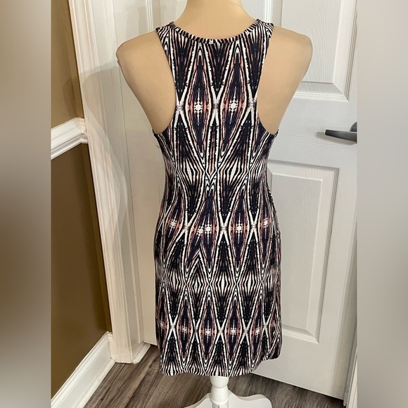 Deborah Viereck Black White and Pink Boho Patterned Sleeveless Dress XS - Picture 6 of 9